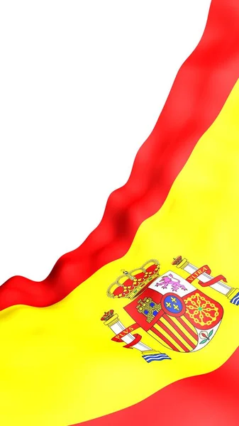 Drapeau Espagne Symbole Officiel Royaume Espagne Concept Web Pages Sportives — Photo