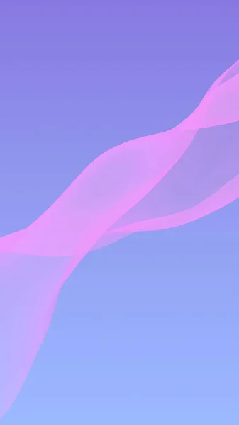 Rosa Welle Auf Blauem Himmel Abstrakten Hintergrund Flatternder Pinkfarbener Schal — Stockfoto