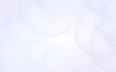 Soyut beyaz arkaplan. Arkaplanda şeffaf kabarcıklar var. 3B illüstrasyon