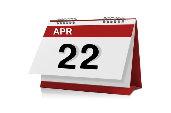 April desktop calendar — Stock Photo, Image