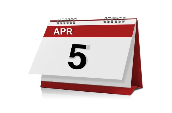 Calendario de escritorio abril —  Fotos de Stock