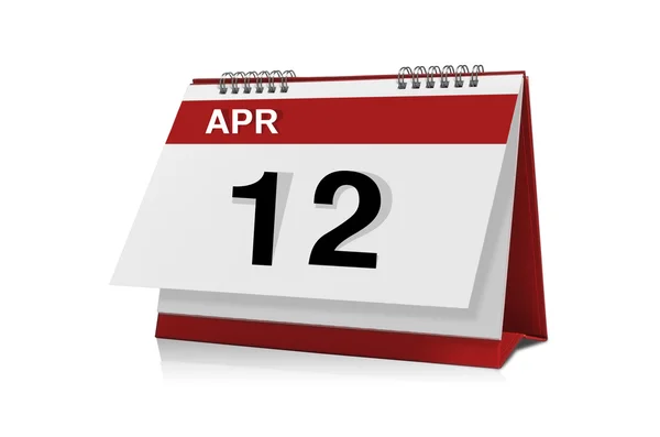 4 月のデスクトップ カレンダー — ストック写真