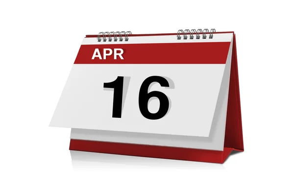 April desktop calendar — Stock Photo, Image