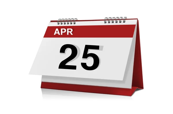 Calendario de escritorio abril —  Fotos de Stock