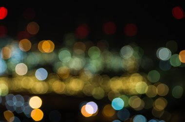 bulanık soyut Noel ışıkları