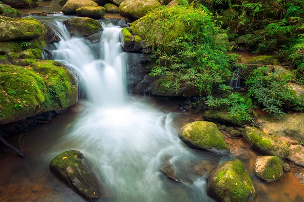 Beautiful Sapan Waterfall Khun Nan National Park Sapan Village Boklua — Stock Photo, Image