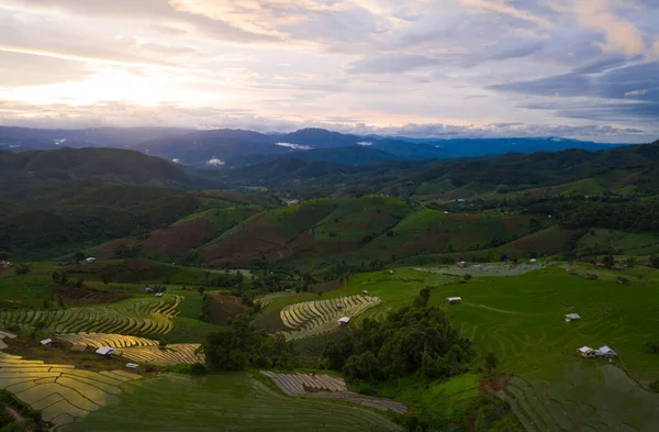 Beautiful Aerial View Hyper Lapse Video Aerial View Beautiful Sunrise — Stock Photo, Image