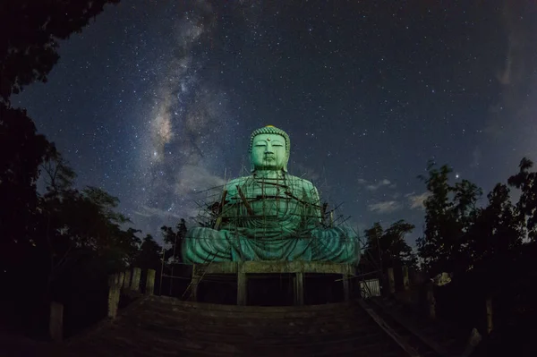 Daibutsu Japonca Dev Buda Japonya Nın Başkenti Lampang Gece Vakti — Stok fotoğraf