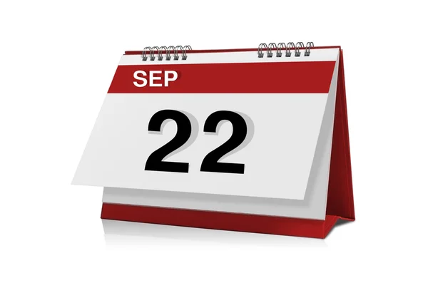 Calendário de Setembro — Fotografia de Stock