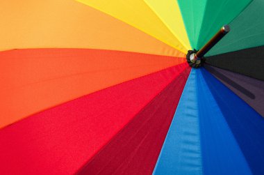 Arka plan için çok renkli şemsiye.