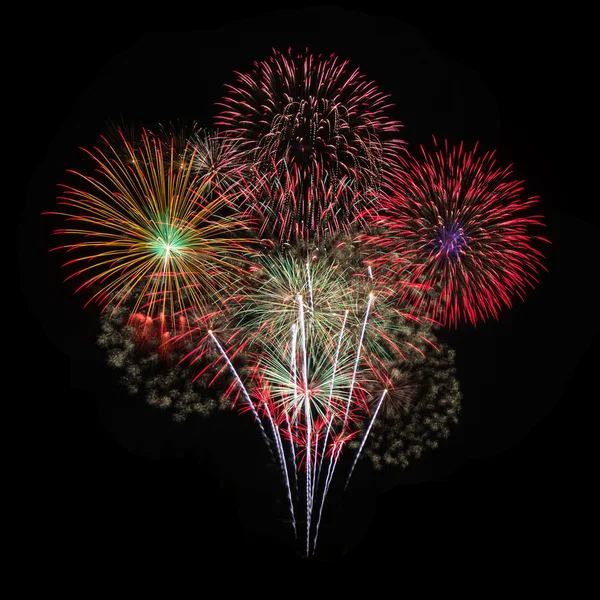 Bright colorful fireworks — Stock Photo, Image