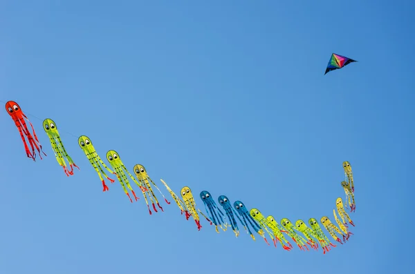 Kite flying on sky — Stock Photo, Image