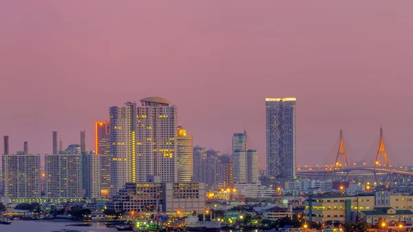 Panorama do horizonte de bangkok . — Fotografia de Stock