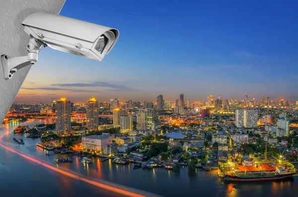 CCTV camera outdoors — Stock Photo, Image