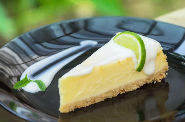 Lemon cheese cake — Stock Photo, Image