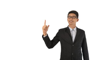 İşadamı el fikir tutar