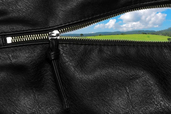 Zipper open concept — Stock Photo, Image