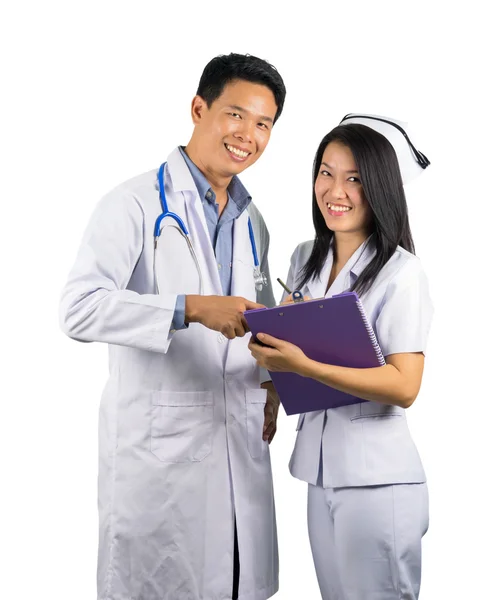 Asian Doctor and nurse — Stock Photo, Image