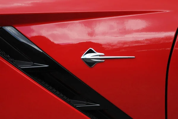 Specjalny Znak Logo Samochodu Corvette — Zdjęcie stockowe