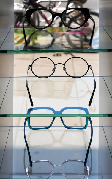 Brille Schaufenster Ausstellung — Stockfoto