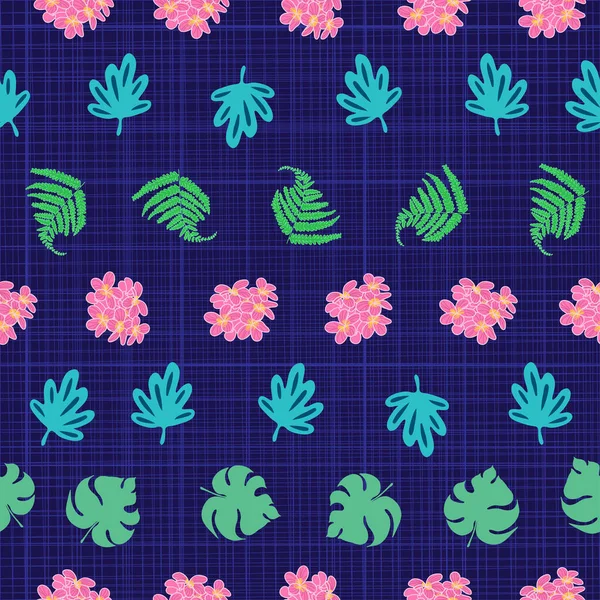 Conception Motif Sans Couture Tropical Hawaii — Image vectorielle