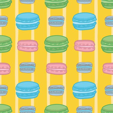 Macaroon vektör desen tasarımı