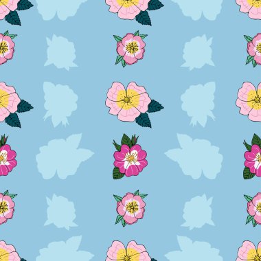 Yaban gülleri desen dizaynı