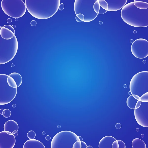 Marco de burbujas de agua — Vector de stock