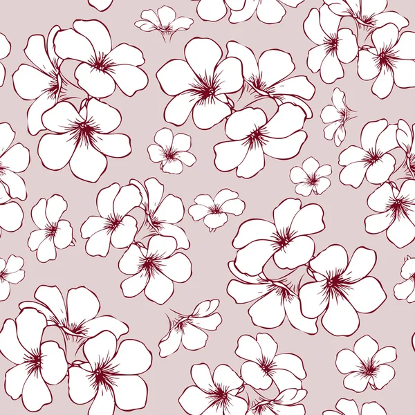 Nahtlose Blumen rosa Muster — Stockvektor