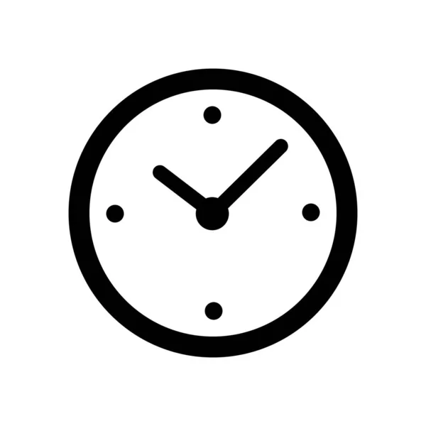 Ícone Relógio Ícone Tempo Ilustração Vetorial — Fotografia de Stock
