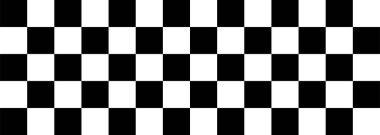 Damalı bayrak. Yarış bayrağı. Yarış. Vektör illüstrasyonu