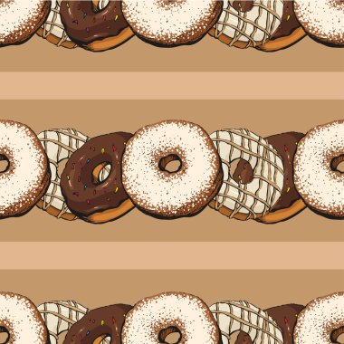 çikolatalı çörek desen