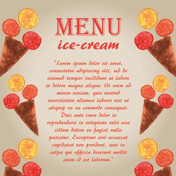 Crème glacée 11 — Image vectorielle