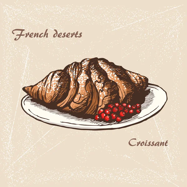 Franse desserts 4 — Stockvector