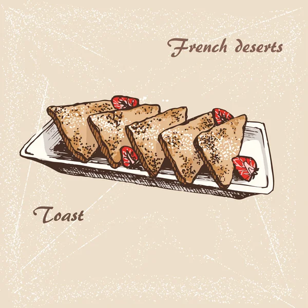 Desserts français 5 — Image vectorielle