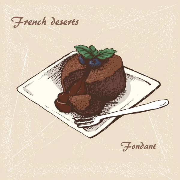 法国甜点 8 — 图库矢量图片