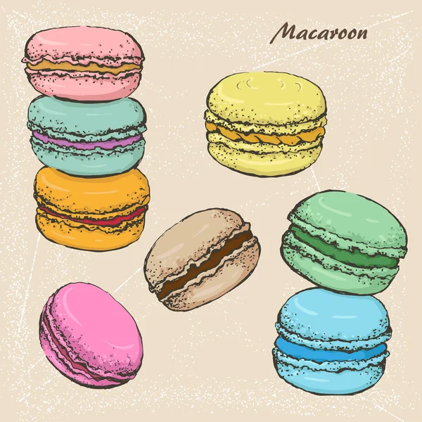 Macaroon 10 — Stock vektor