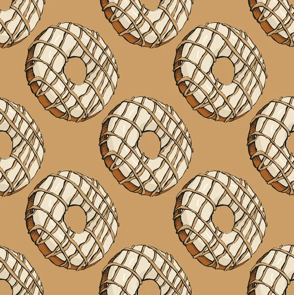 Donut patroon 20 — Stockvector