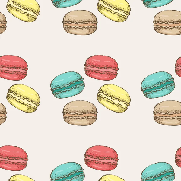 Macaroon patroon 22 — Stockvector