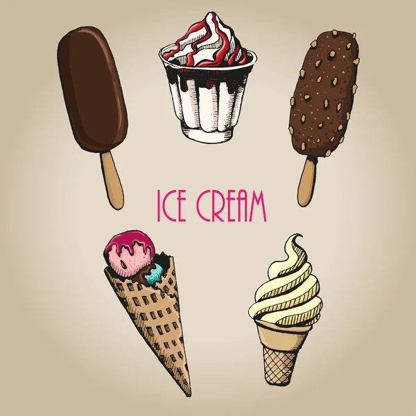 Ice-cream 2 — Stock Vector