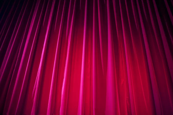 Theater curtain with dramatic lighting — Stock Photo, Image