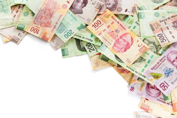 Fondo de dinero mexicano — Foto de Stock