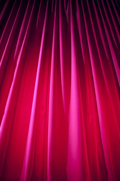 Theater curtain with dramatic lighting — Stock Photo, Image