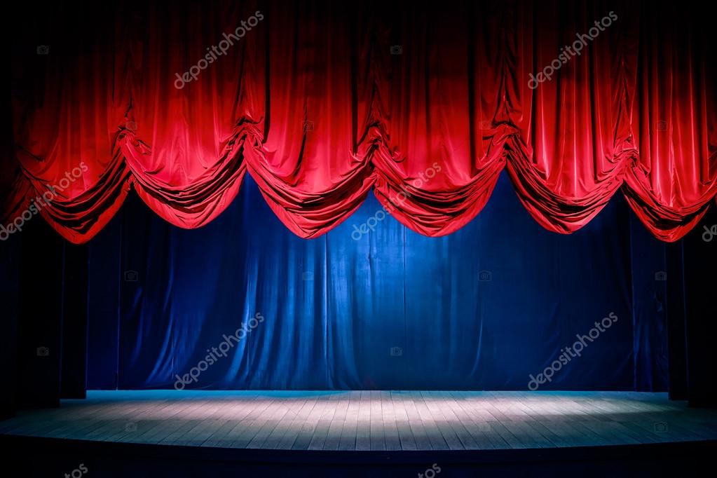 Theater gordijn met dramatische verlichting — Stockfoto © fergregory ... Theater gordijn met dramatische verlichting — Stockfoto © fergregory ...
