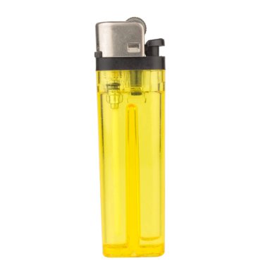 Beyaz arkaplanda hafif ateş izole edildi.