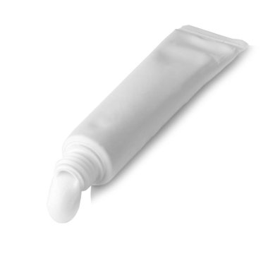 Beyaz arkaplanda temiz diş macunu izole edildi.