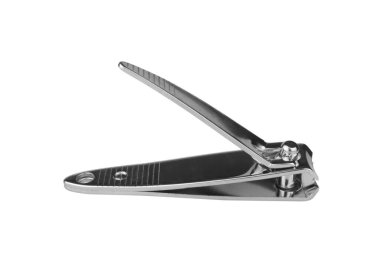 Beyaz arkaplanda tırnak makasları izole.