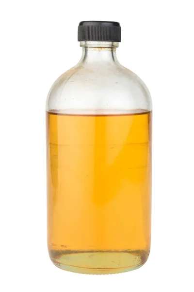 Glasflasche Parfüm Isoliert Auf Weißem Hintergrund — Stockfoto