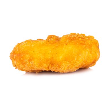 Beyaz arka plan üzerinde izole nuggets.