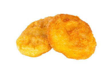 Beyaz arka plan üzerinde izole nuggets.